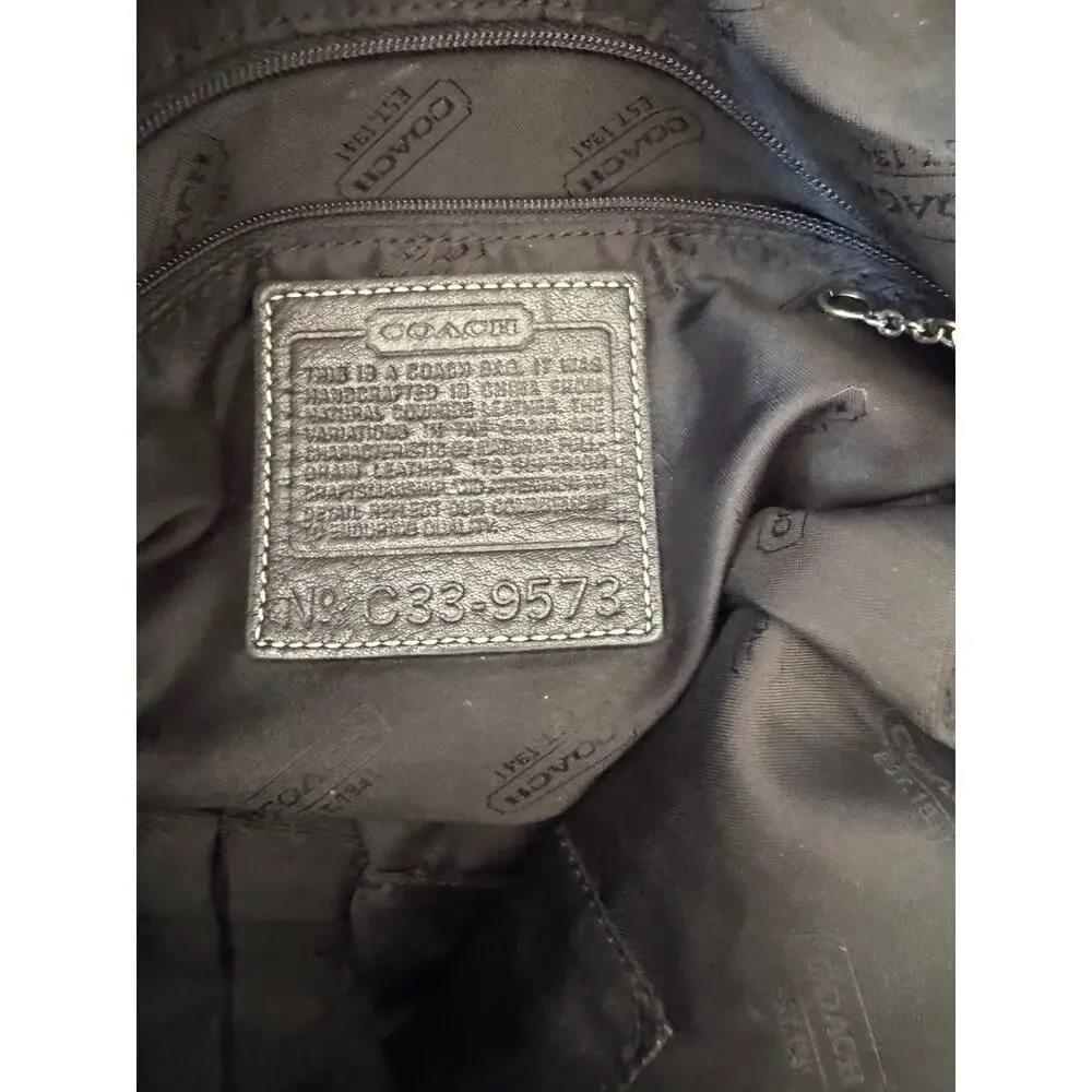 Coach 9573 black tote bag tote (300